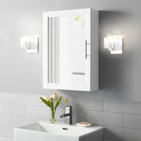 Savannah Wall Cabinet With Mirror