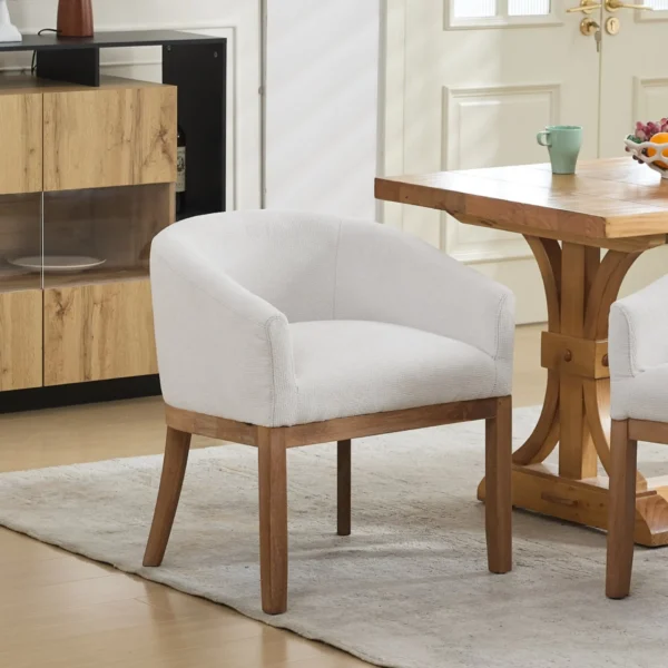 Mid Century Modern Barrel Dining Chair