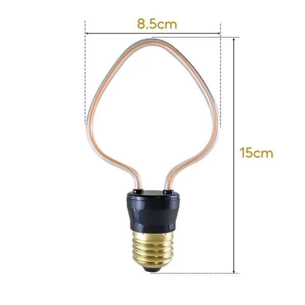 3 Pack Retro LED 4W Soft Filament E27