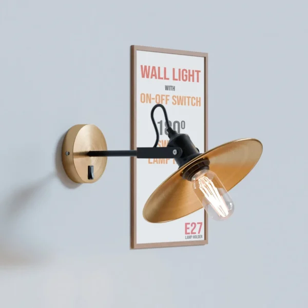 Industrial Adjustable Swivel Wall Sconce