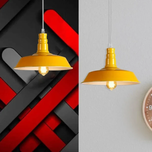 Retro Adjustable Hanging Yellow pendant light